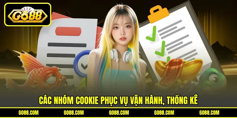 Các nhóm cookie phục vụ vận hành, thống kê