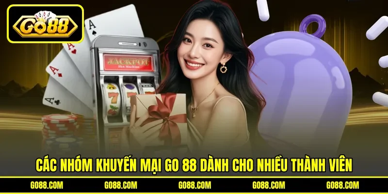 Các nhóm khuyến mại GO 88 dành cho nhiều thành viên Các nhóm khuyến mại GO 88 dành cho nhiều thành viên